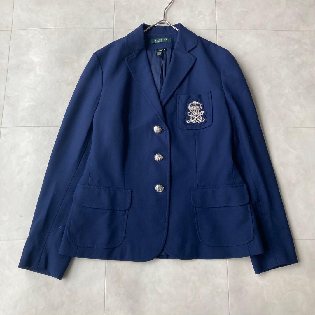 Ralph Lauren 銀ボタン テーラードジャケット ネイビー Lサイズ