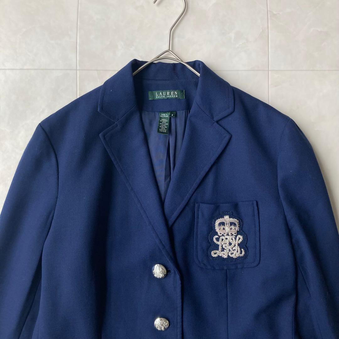 Ralph Lauren 銀ボタン テーラードジャケット ネイビー Lサイズ
