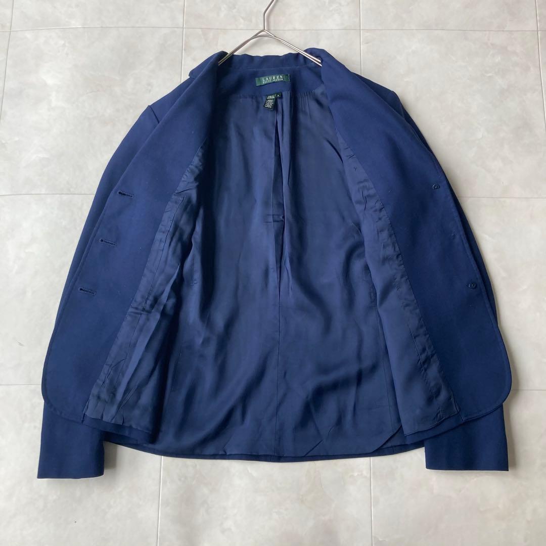 Ralph Lauren 銀ボタン テーラードジャケット ネイビー Lサイズ
