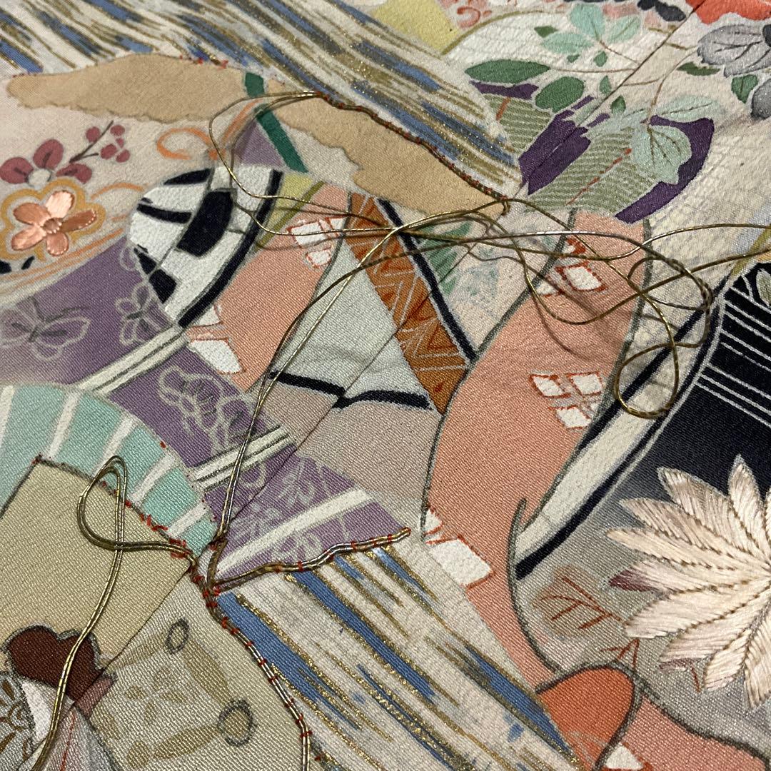 ＊*＊様 送料無料◆アンティーク留袖◆リメイク用◆錦紗縮緬◆5枚セット◆