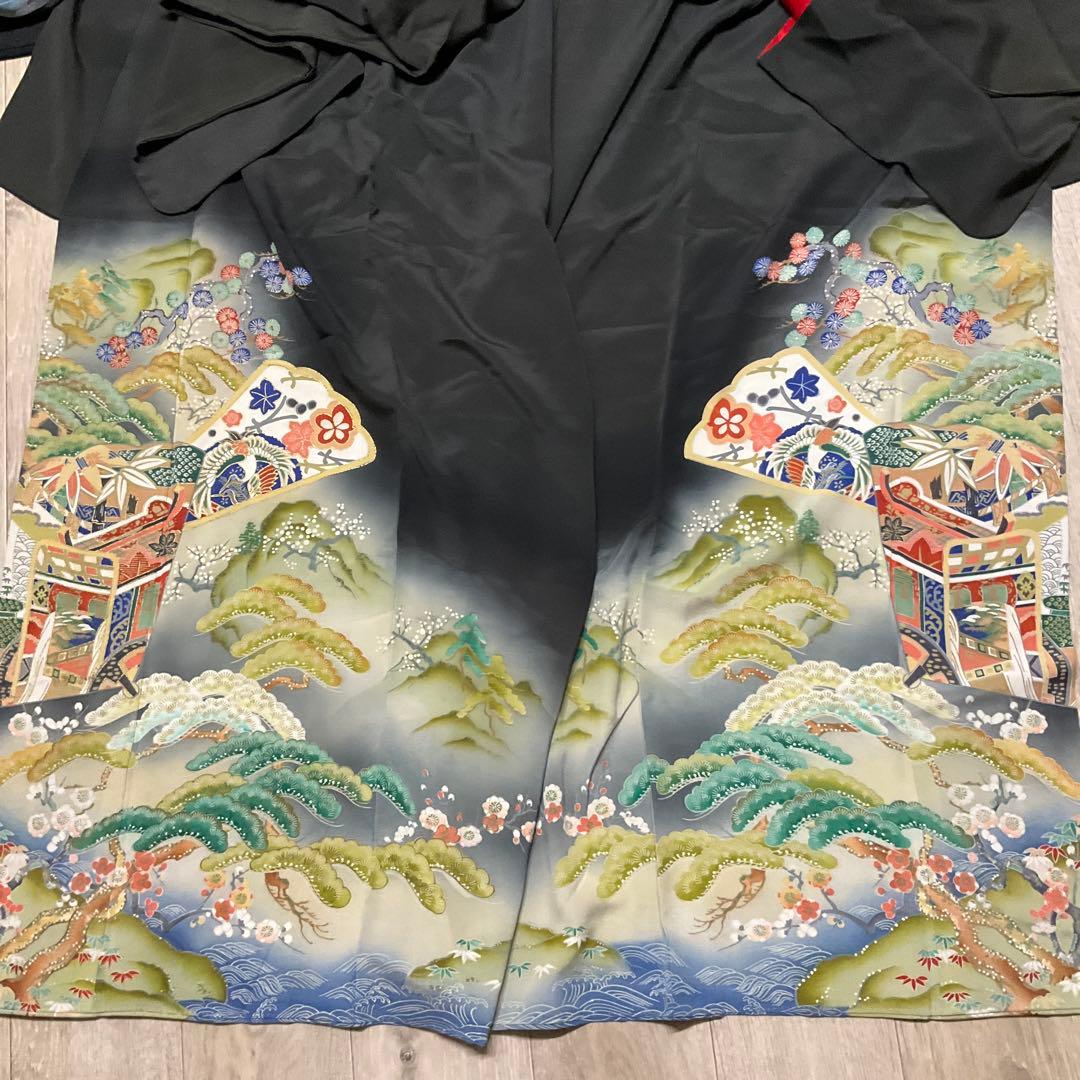 ＊*＊様 送料無料◆アンティーク留袖◆リメイク用◆錦紗縮緬◆5枚セット◆