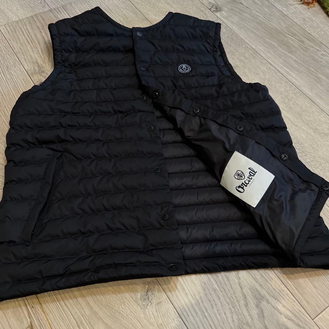 ★Orcival インナーダウンベスト ブラックサイズ2