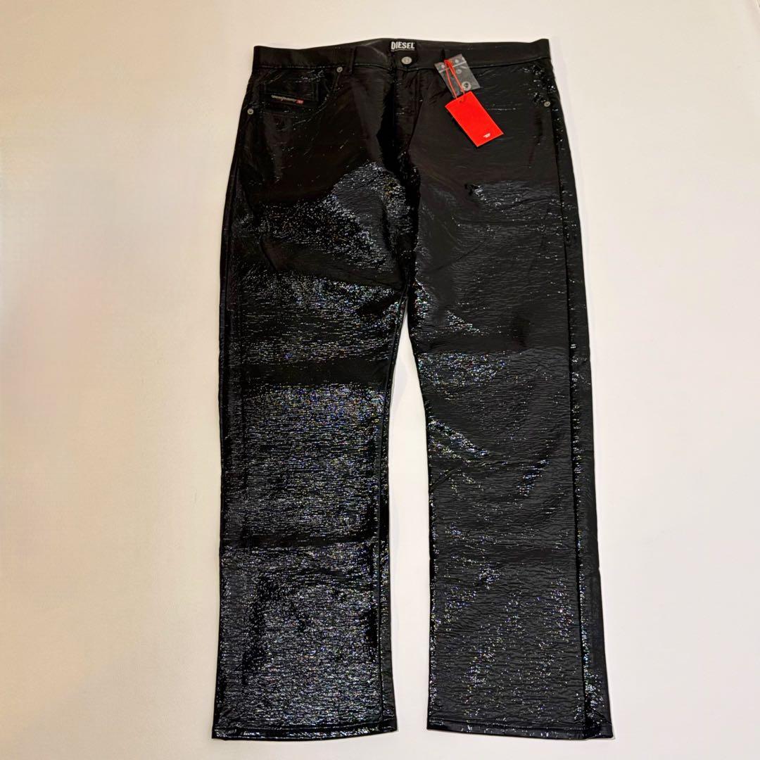 新品未使用タグ付 ディーゼル 現行 コーティング加工パンツ 大きいサイズ W36