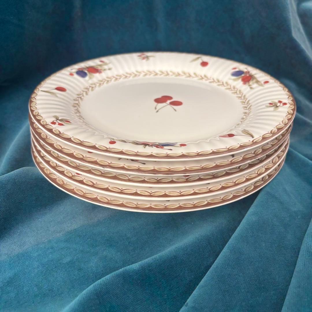 Noritakeクラフトーン チェリータイムプレート５枚セット　美品