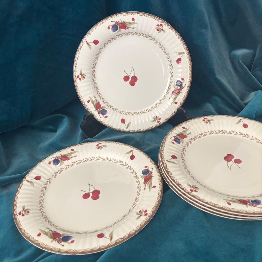 Noritakeクラフトーン チェリータイムプレート５枚セット　美品