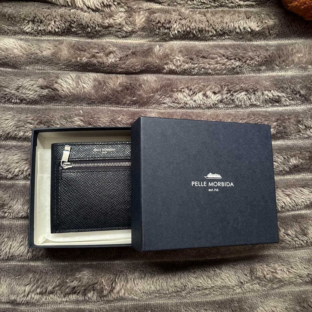 PELLE MORBIDA ブラック 二つ折り財布
