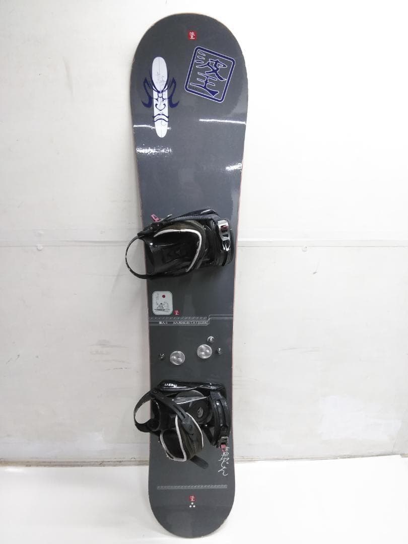 激安 メンズ スノーボード3点セット 波達 148cm ビン S/Mサイズ