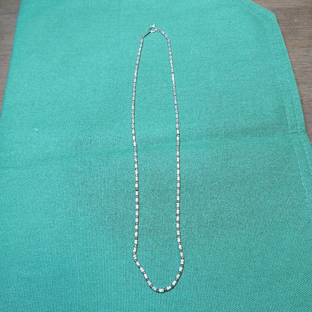 K18ネックレス　ホワイトゴールド　希少デザイン