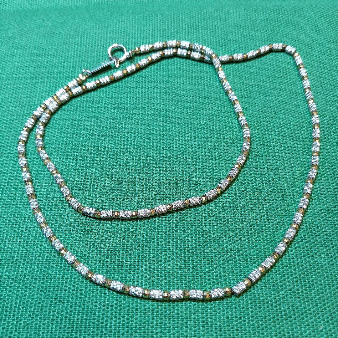 K18ネックレス　ホワイトゴールド　希少デザイン