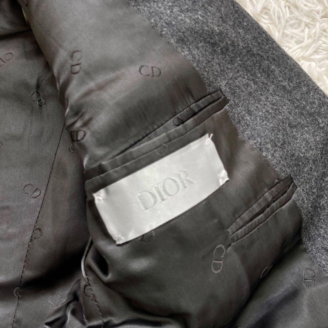 Christian Dior カシミアセットアップ スーツ チャコール 46