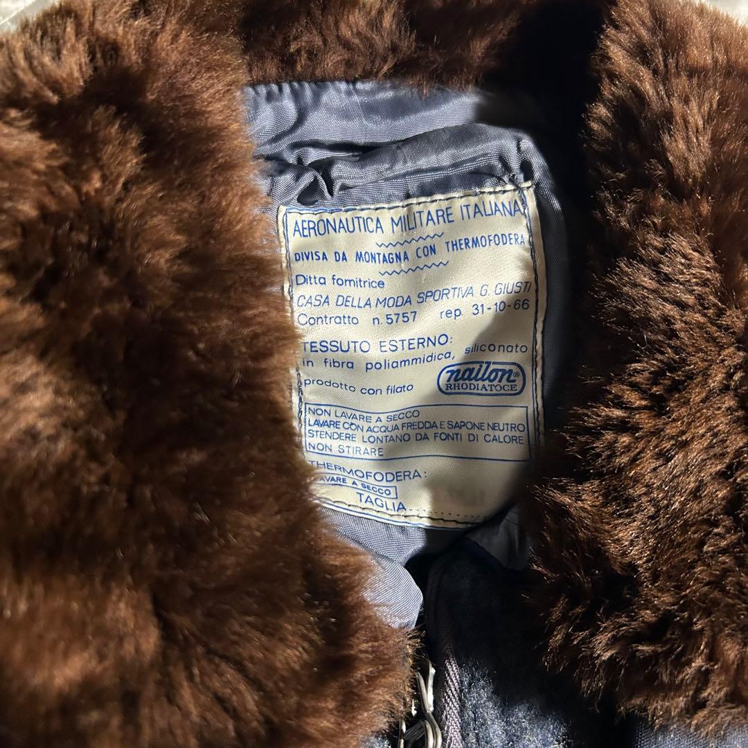 0*2様 ITALIAN AIR FORCE PILOT JACKET ファー