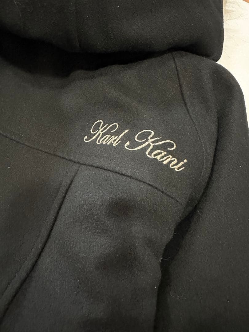 新品タグ付き　Karl Kani カールカナイ　ブラックスタジャン　Lサイズ