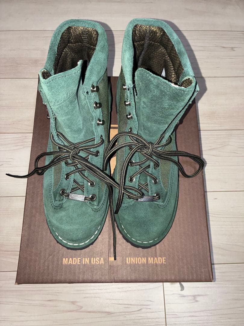 tsuri ok　Danner Light UJI 緑 スエードブーツ