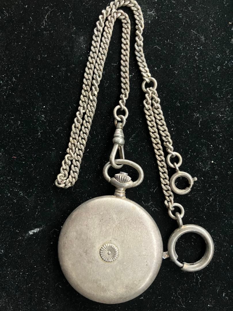 激レア ワテックス 懐中時計 菊紋 銀無垢 レトロ品