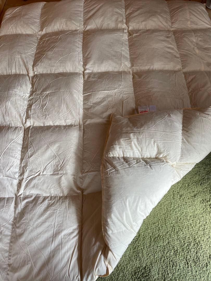 【エコダウン使用】寒冷地仕様　羽毛布団　ダブル　190×210 ホテル仕様