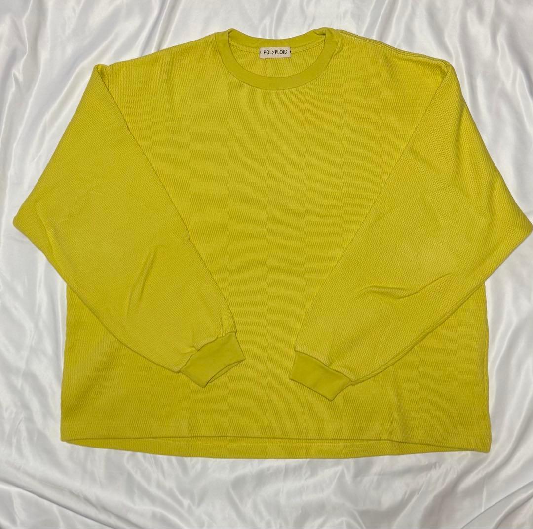 (美品)POLYPLOID ポリプロイド イエロー ロングスリーブ