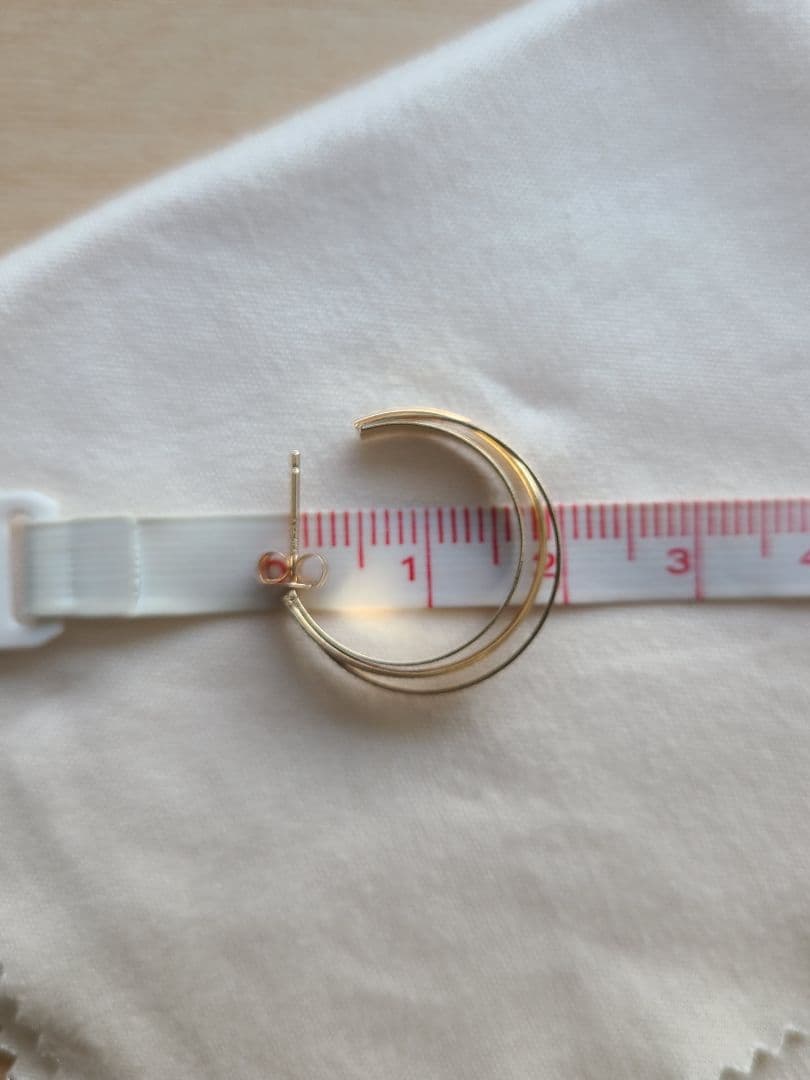 ココシュニック　10金　フープピアス