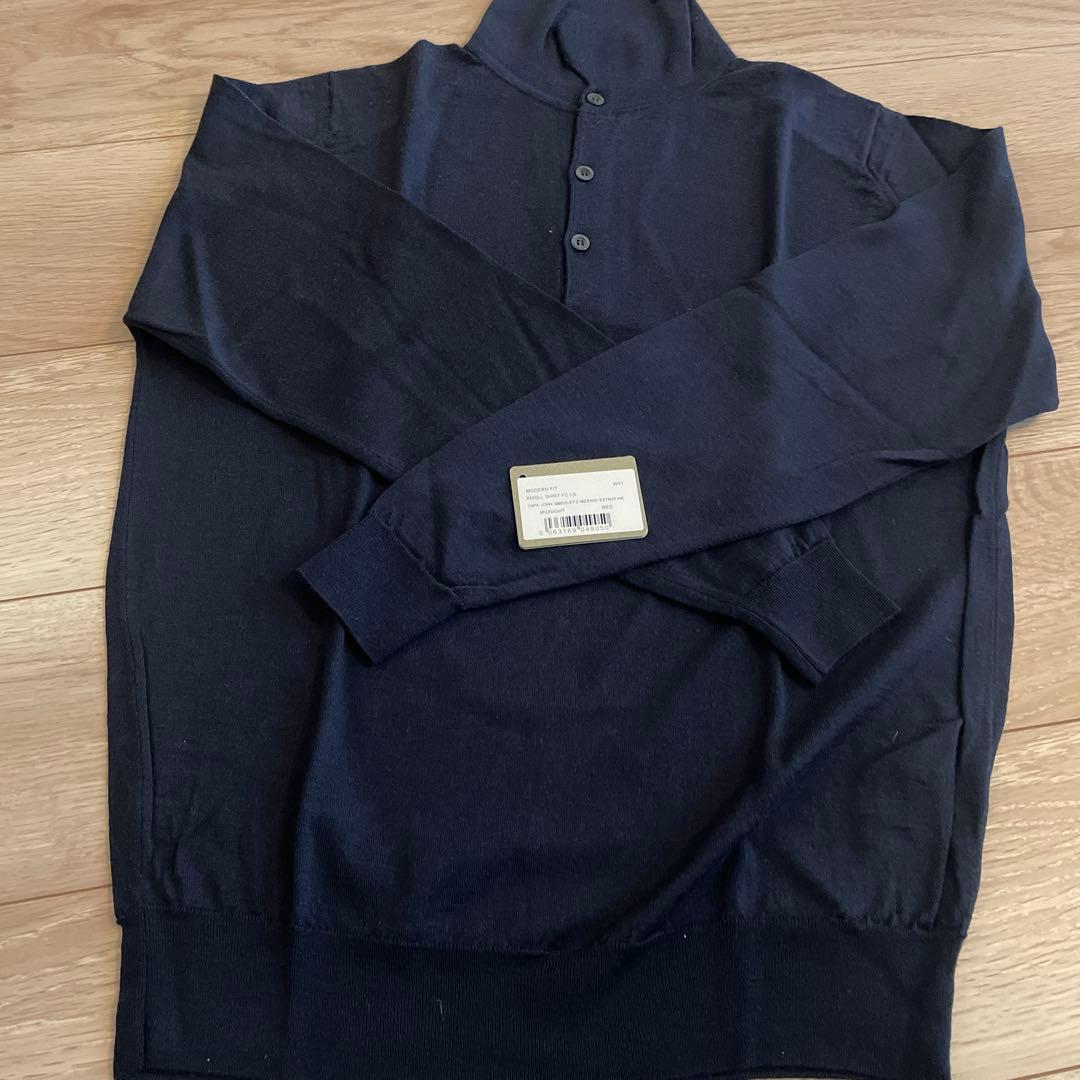 トップス JOHN SMEDLEY KNOLL SHIRT MIDNIGHT MED