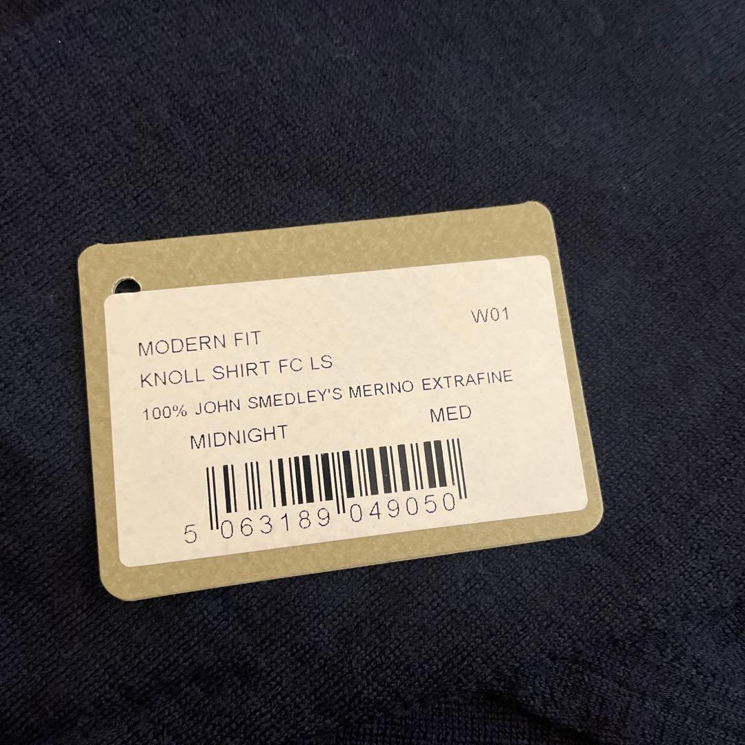 トップス JOHN SMEDLEY KNOLL SHIRT MIDNIGHT MED