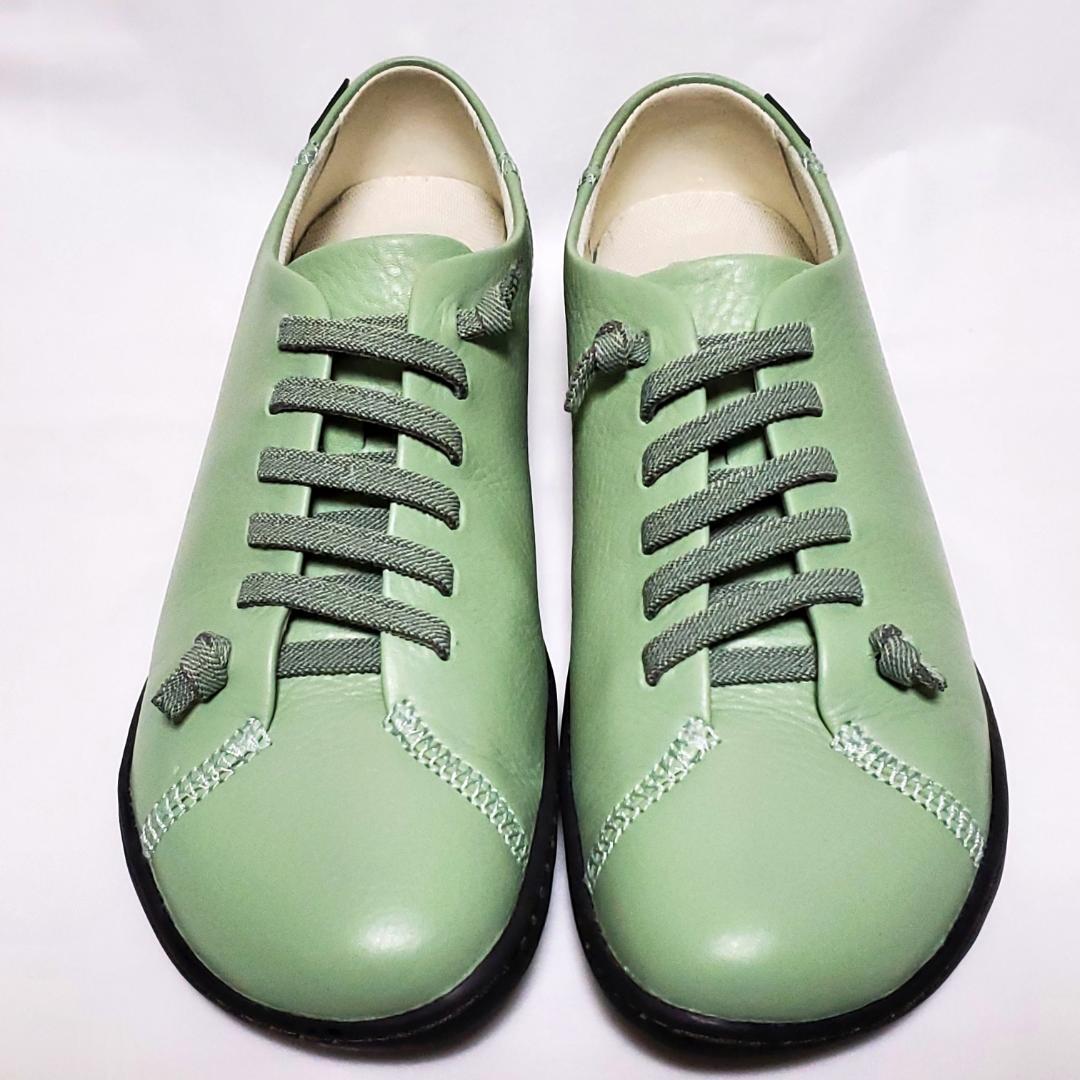 【未使用級】カンペール　ペウカミ　グリーン　38　24cm