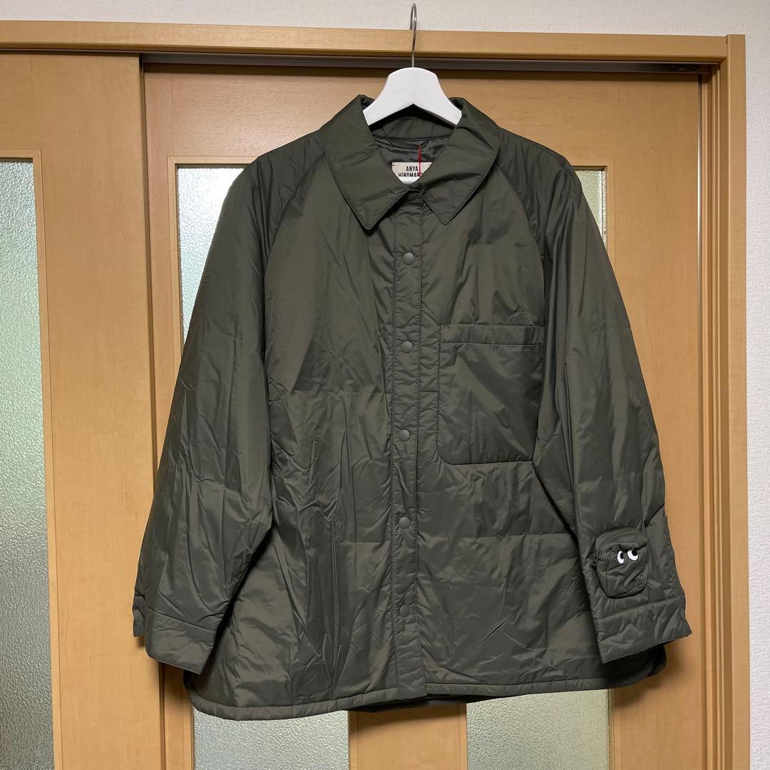 ユニクロUNIQLOアニヤハインドマーチパフテックシャツジャケット