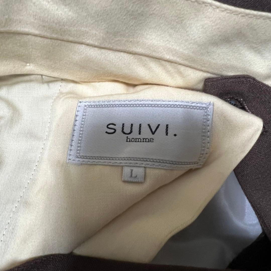 ダブル レトロ カラー スーツ セットアップ ブラウン L 菅田将暉