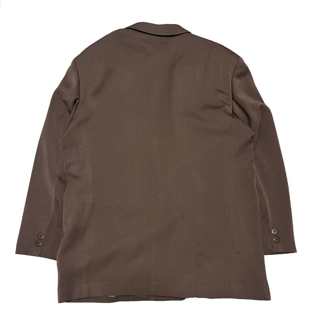 ダブル レトロ カラー スーツ セットアップ ブラウン L 菅田将暉