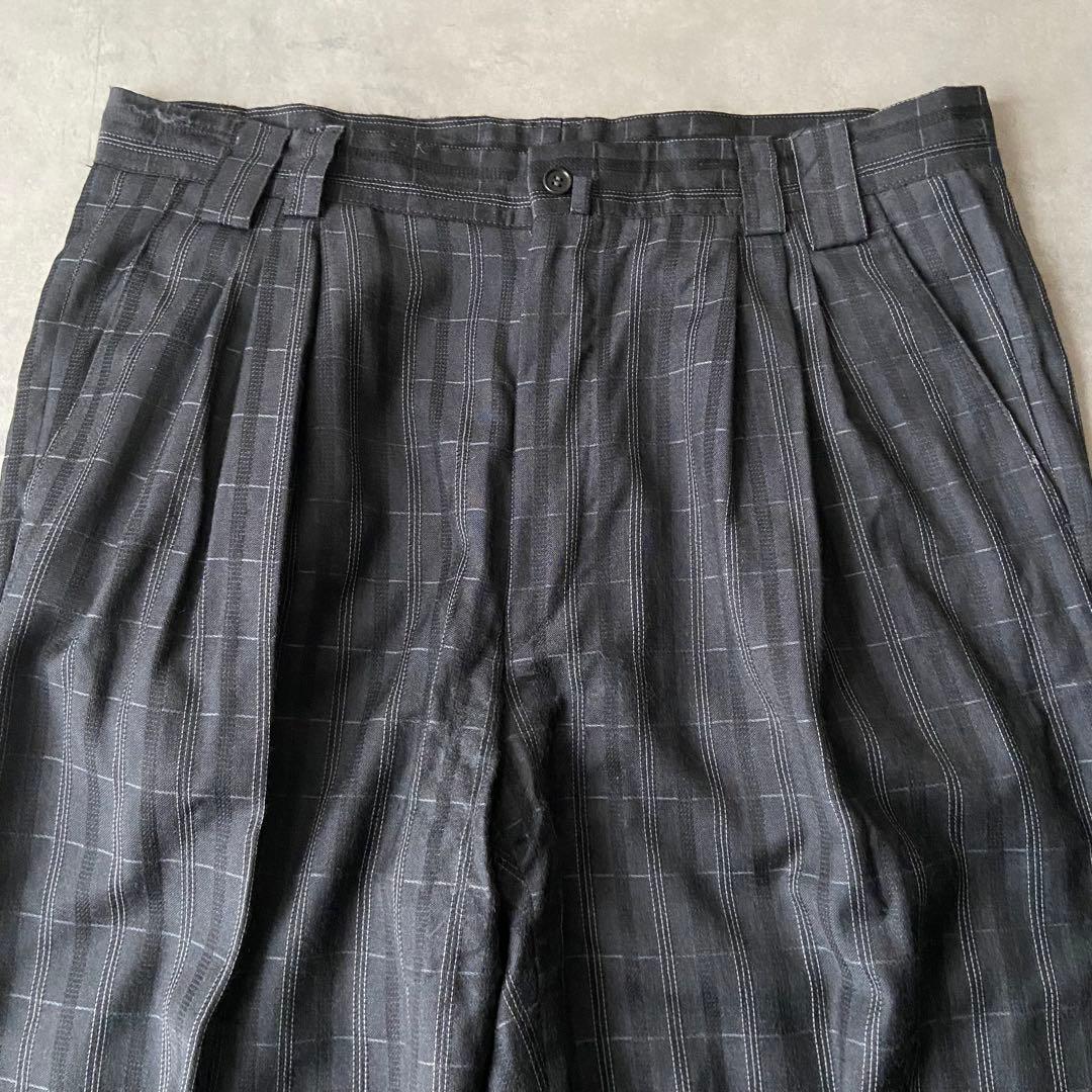 【希少】GIANNI VERSACE ダブルセットアップスーツ チェックAW98