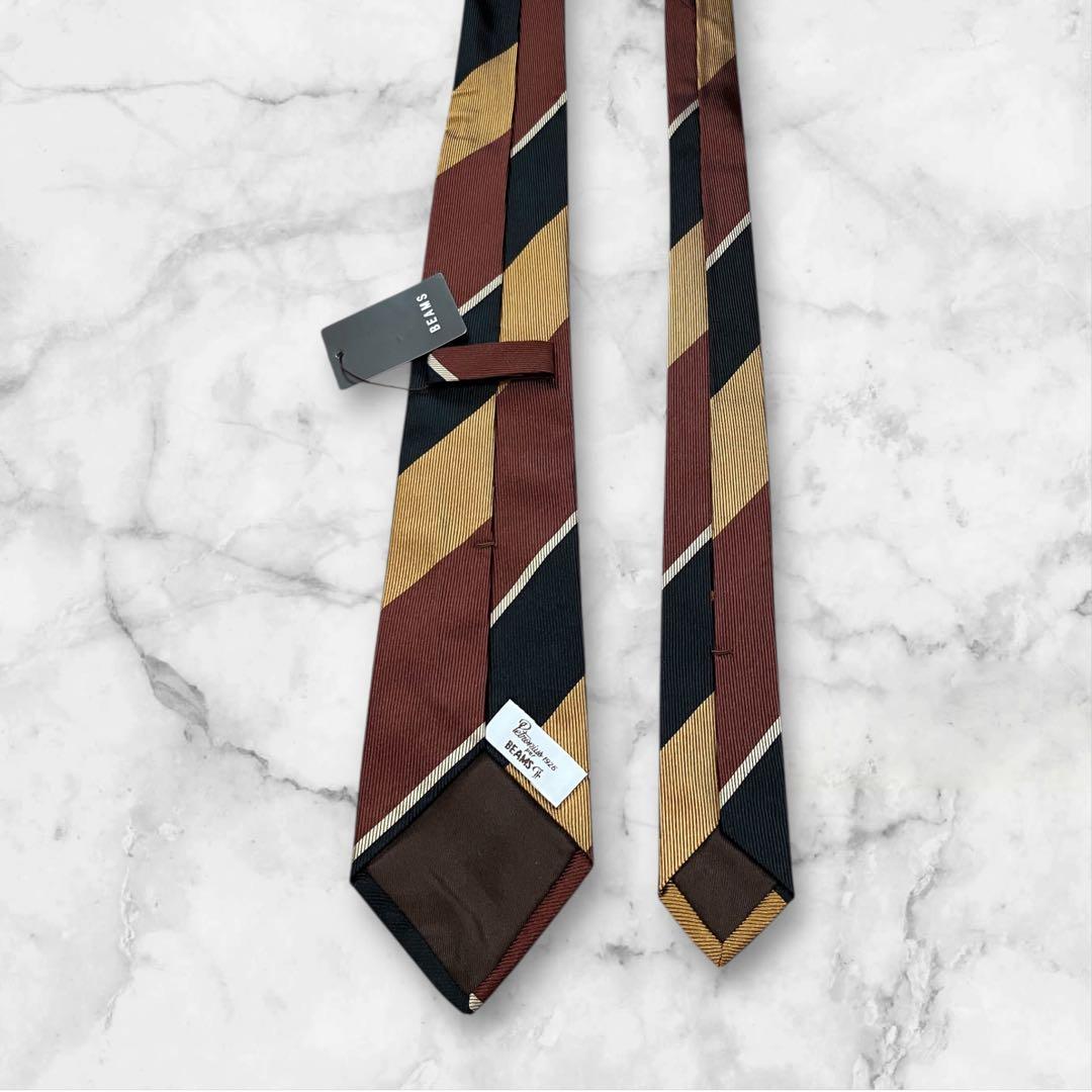 【未使用】BEAMS F ビームスエフ　ネクタイ　スレジメンタル　ジャガード