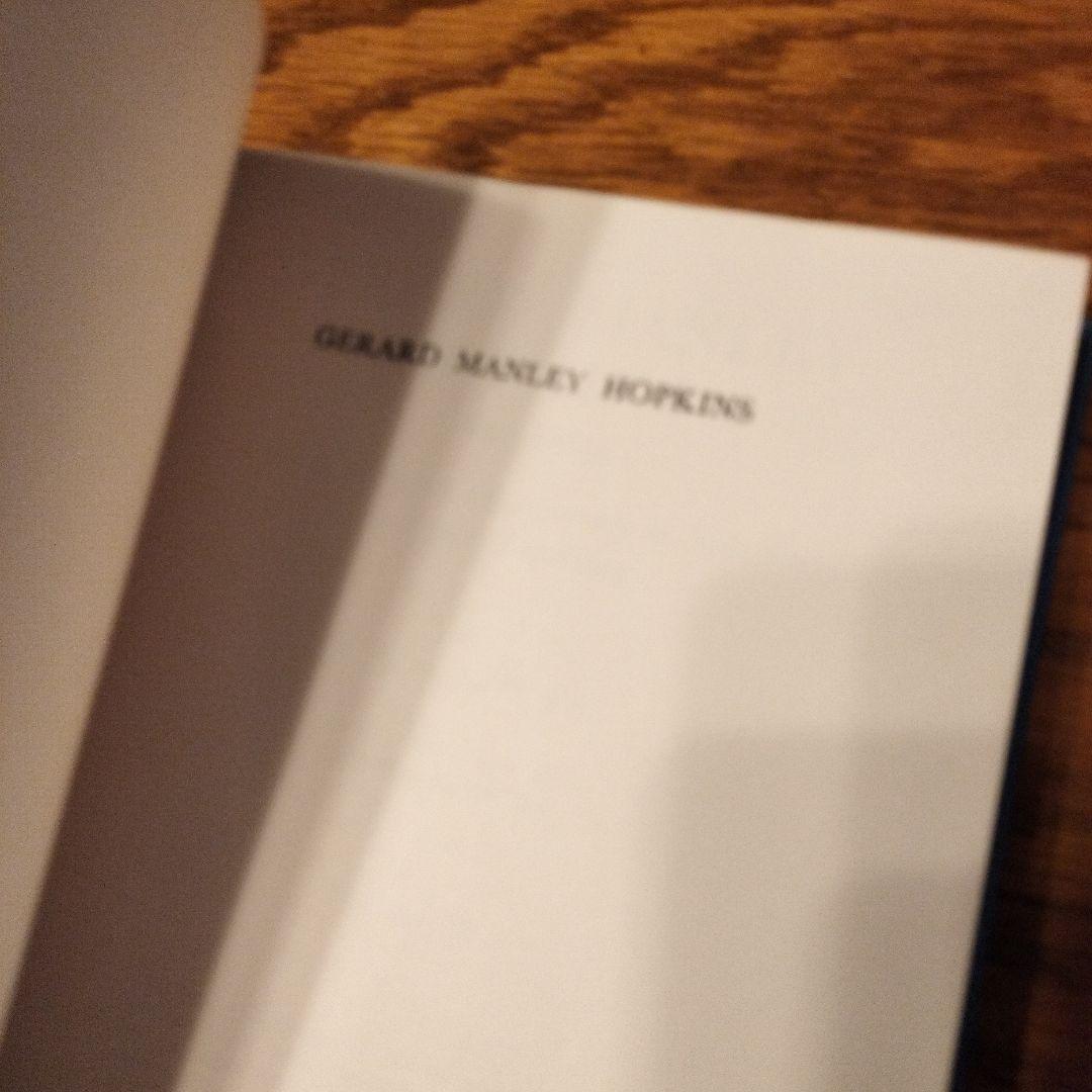 洋書 GERARD MANLEY HOPKINS (1844-1889)