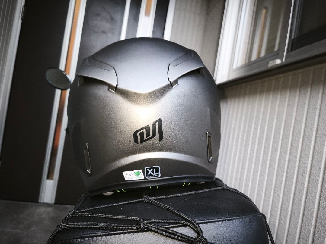 マルシン工業 TE-1 フラットガンメタXLサイズ バイザー付ジェットヘルメット