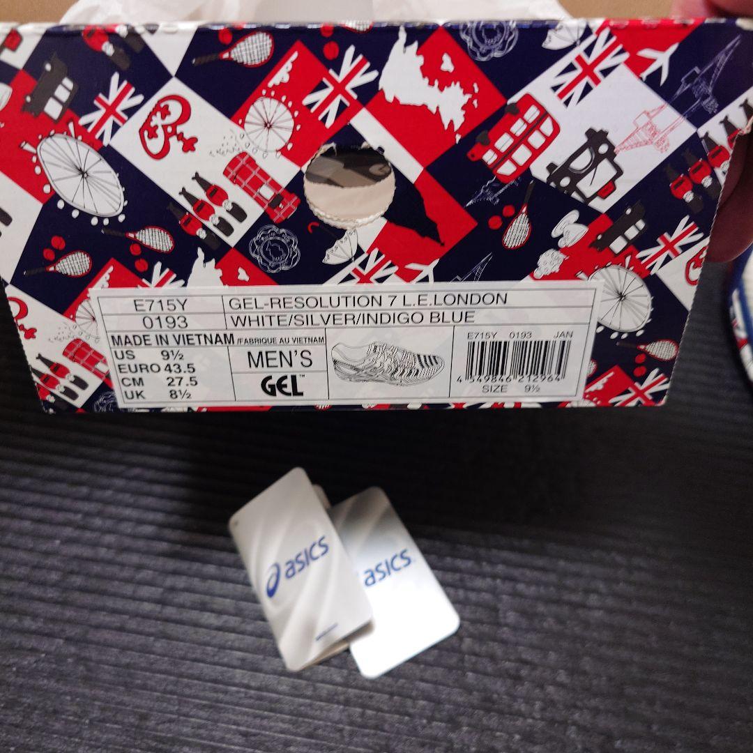 ASICS GEL-RESOLUTION 7 LONDON 　未使用品