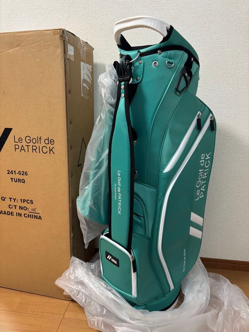 パトリック PATRICK ターコイズ スタンドキャディバッグ 2024