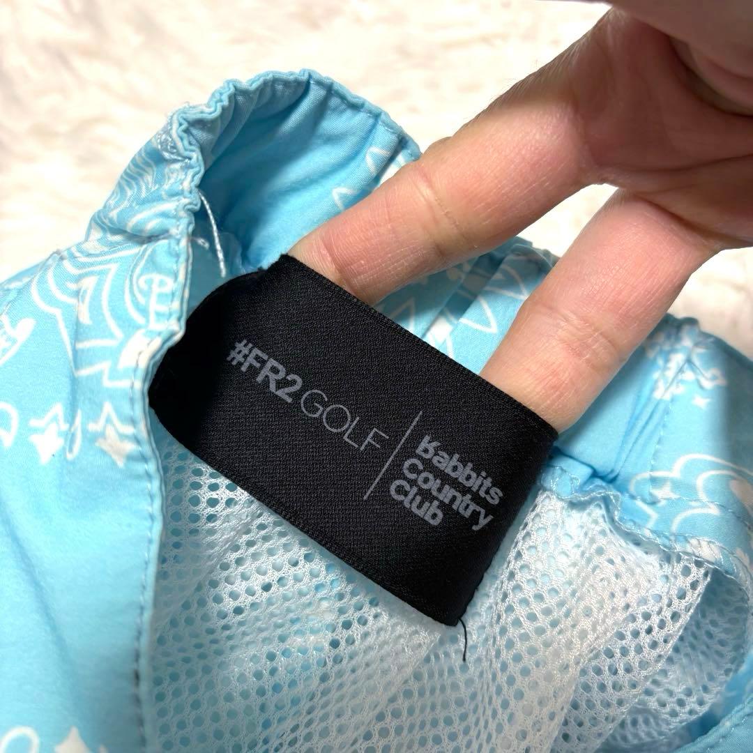 最新 FR2ゴルフ ペイズリー バンダナ うさぎ ショートパンツ 水色