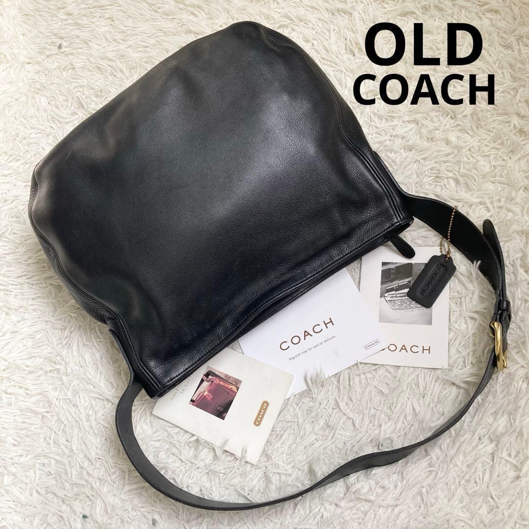 極美品 vintage coach old soho shoulder 黒