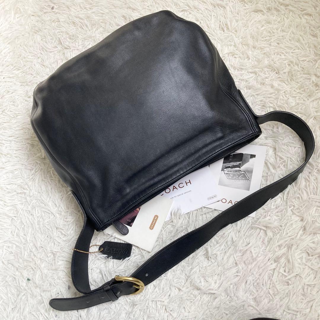 極美品 vintage coach old soho shoulder 黒