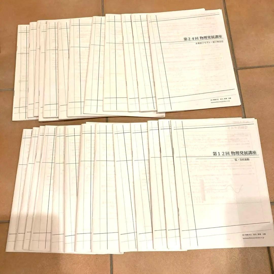 鉄緑会　高3物理　理系上位クラス　テキスト・授業プリント　1年分フルセット