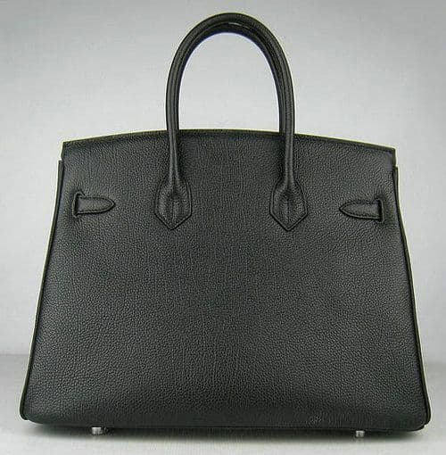 H 黒 レザー トゴ バッグ バーキンデザイン