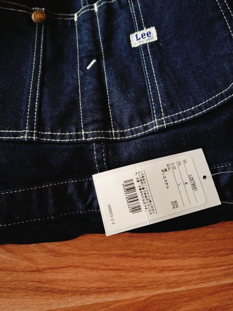 K◆未使用品◆Lee オーバーオールエプロン　デニムエプロン　Lサイズ