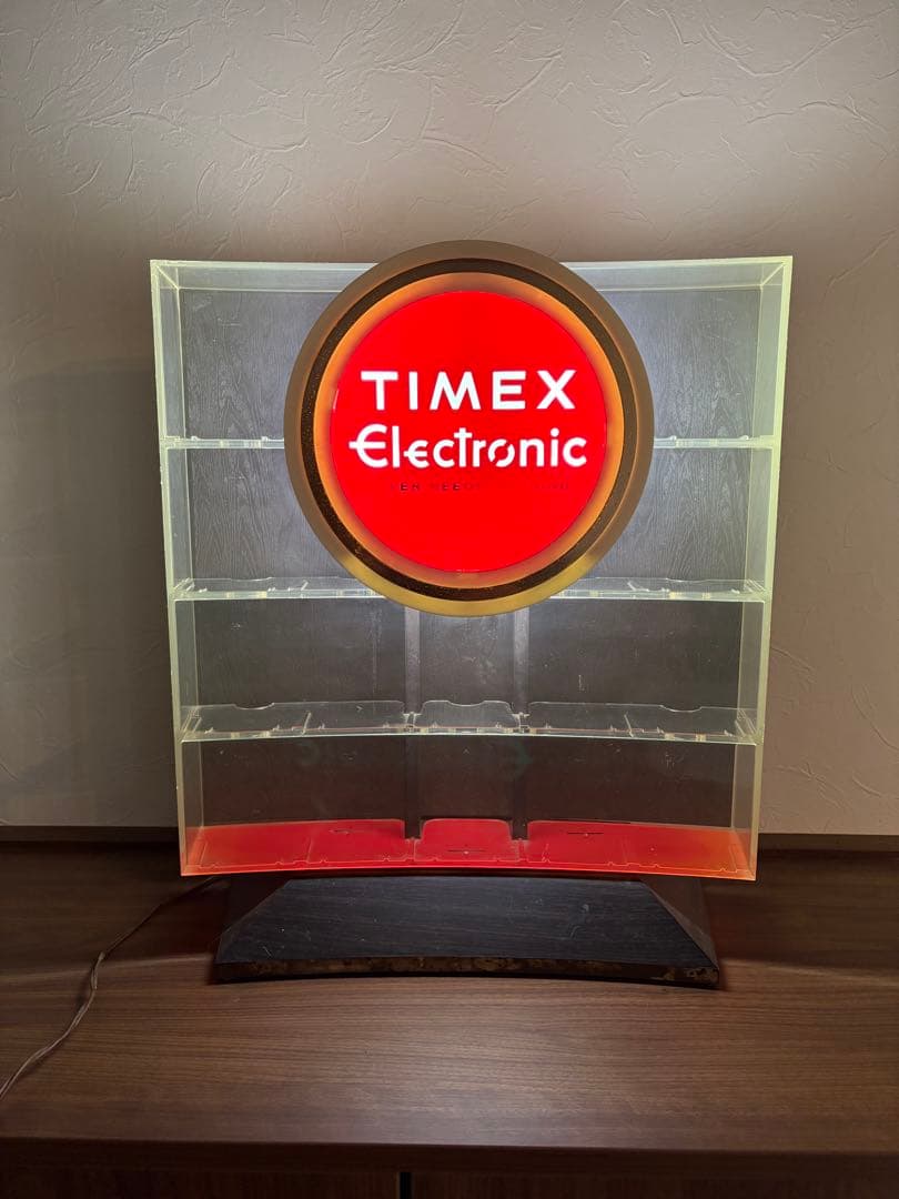 TIMEX 70s ディスプレイケース照明付き ディスプレイスタンド　展示ケース