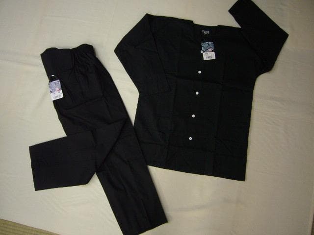 しゅうさん専用ダボシャツ上下黒M~3L　T/C