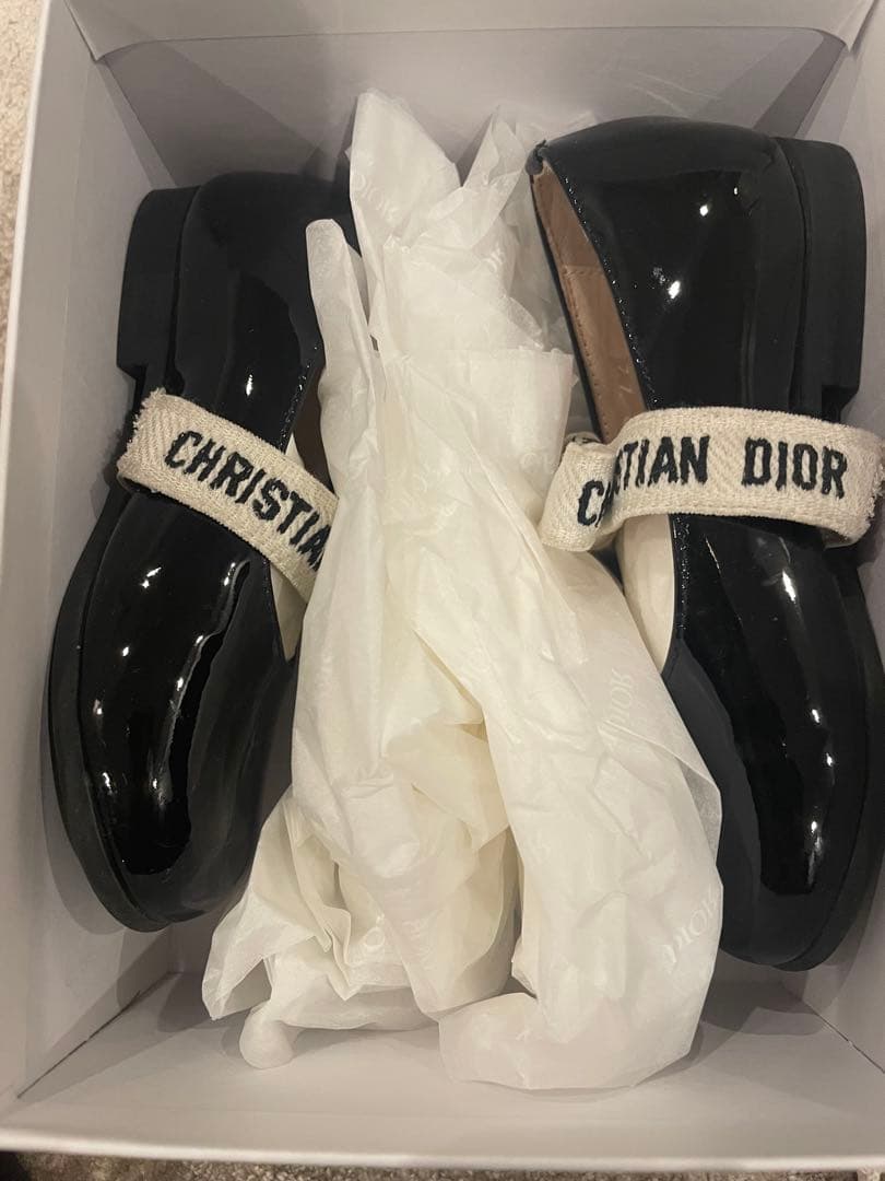 【baby Dior】 バレリーナシューズ 黒 22