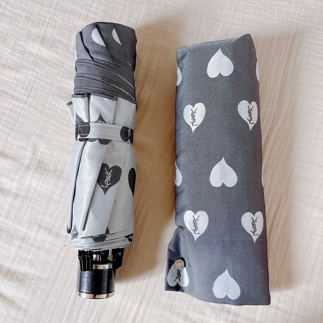 【新品未使用】Saint Laurent ハート柄 折りたたみ傘