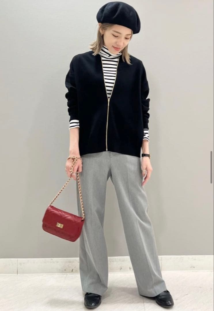 完売　2023年　23区　ヴィスコースストレッチ ニットブルゾン　＋他1点