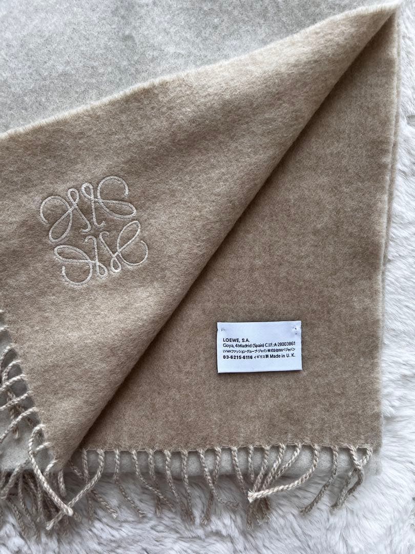 【LOEWE】バイカラー　マフラー