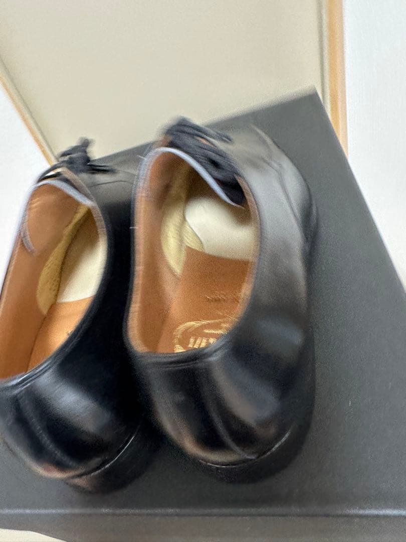 ま*郎様 スコッチグレイ 9009 ブラックレザー ドレスシューズ 23.5