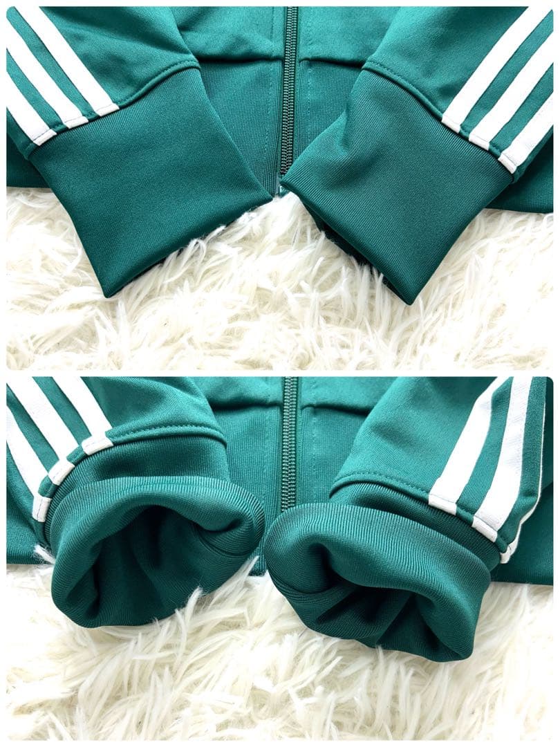 2XL新品同様 アディダス ファイアーバード ハイネック トラックジャケット 緑