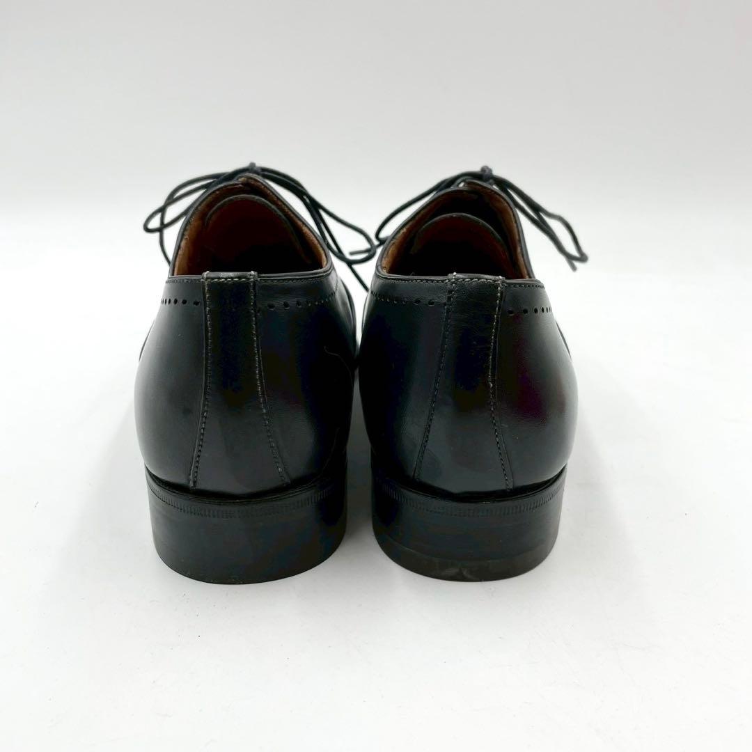 ボリーニ ドレスシューズ プレーントゥ 内羽根 黒 38 本革 Y1482