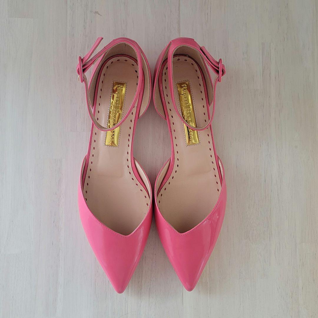 【美品】RupertSanderson ルパートサンダーソンポインテッドシューズ