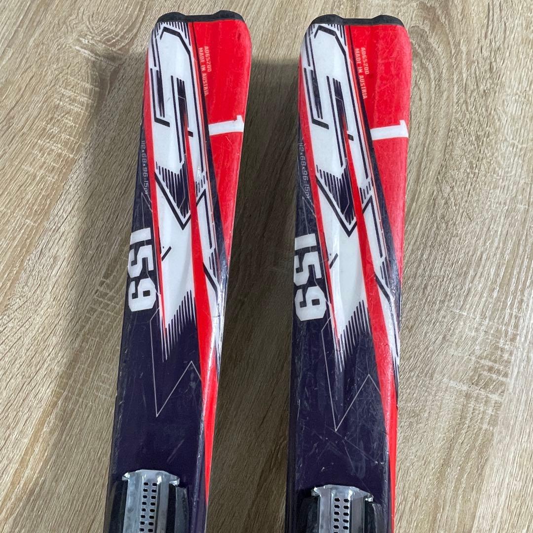 ATOMIC159cmHEAD26/26.5cmストック115cmスキーセット